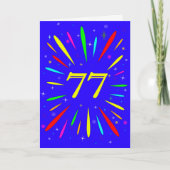 77番目の誕生日爆発カード カード (正面)