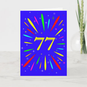 77番目の誕生日爆発カード カード