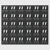 77番目の誕生日-インスパイアアールデコ検索"77",名前 ラッピングペーパー (フラット)