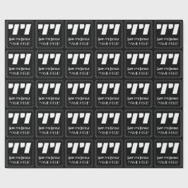 77番目の誕生日:インスパイアアールデコ「77」の検索と名前 ラッピングペーパー