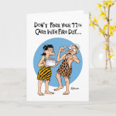 77番目の誕生日 カード (黄色い花)