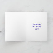 77誕生日:おもしろいグラフィティインスパイア – レボイン77 カード (内部)