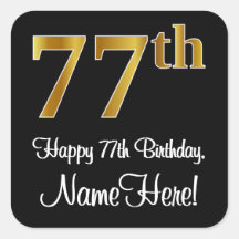 77誕生日 – 豪華エレガントなフェイク金ゴールドルック#