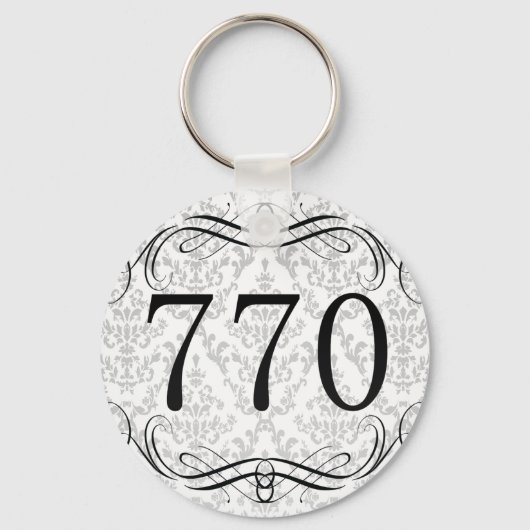 770市外局番 キーホルダー (正面)