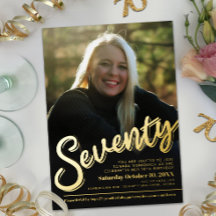 770誕生日カスタムフォトスクリプト金ゴールド