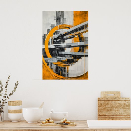 771抽象芸術 ポスター (キッチン)