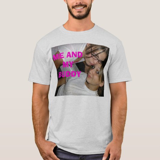 773121828_l、私および私の相棒 tシャツ (正面)