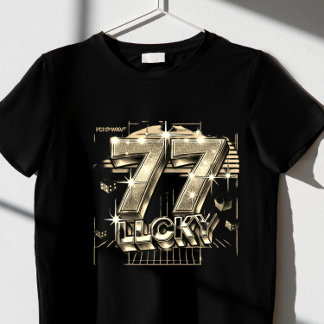 「777ラッキー」 Tシャツ