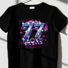 「777ラッキー」 Tシャツ