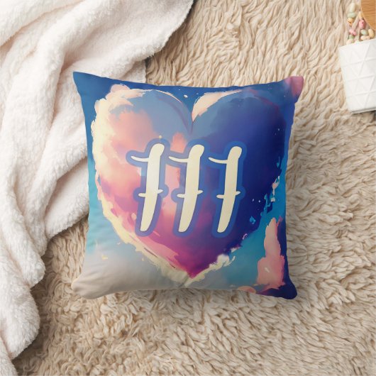 777天使の数：宇宙セレニティのタペストリー クッション (ブランケット)