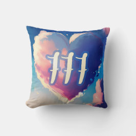 777天使の数：宇宙セレニティのタペストリー クッション