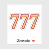 777 エンジェルナンバーの幸運 シール (シート)