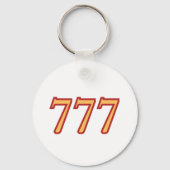 777 エンジェルナンバー ラック キーホルダー (正面)