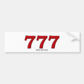 777 バンパーステッカー (正面)