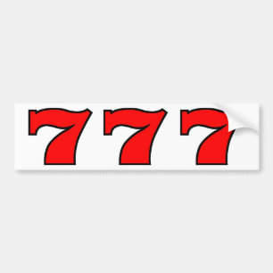 777 バンパーステッカー