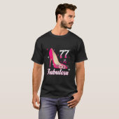 77 おめでとうスペイン 誕生日 77歳 Tシャツ (正面フル)