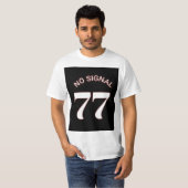 77 ノーシグナル ミニマル ストリートウェア Tシャツ (正面フル)