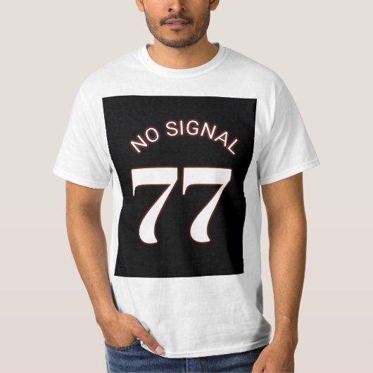 77 ノーシグナル ミニマル ストリートウェア Tシャツ (正面)