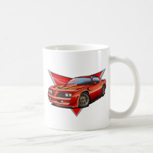 77-78赤いFirebird TA コーヒーマグカップ