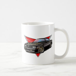 77-78黒いFirebird コーヒーマグカップ