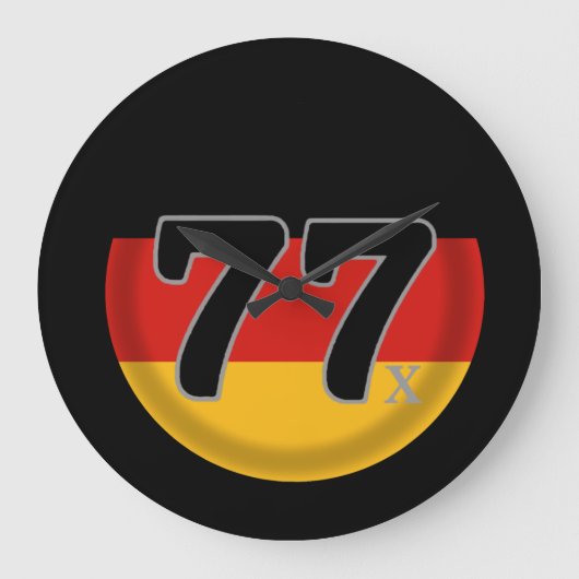 77 Deutschland Generation X ラージ壁時計 (正面)