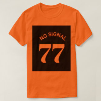 77 No SignalミニマルストリートウェアTシャツ Tシャツ