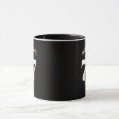 77 No Signal ブラックマグカップ マグカップ (中央)
