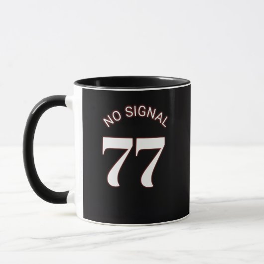 77 No Signal ブラックマグカップ マグカップ (左)