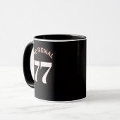 77 No Signal ブラックマグカップ マグカップ (正面左)
