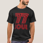 77 Soul 1970s retro Tシャツ (正面)