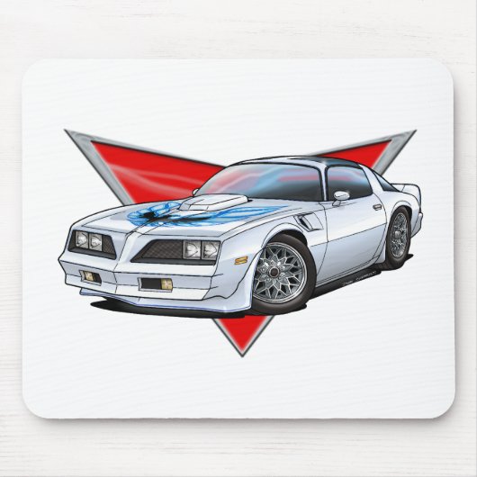 77TA_white マウスパッド (正面)