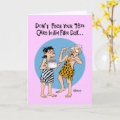 78おもしろい誕生日 カード (黄色い花)