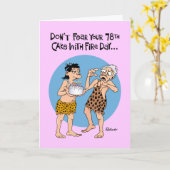 78おもしろい誕生日 カード (黄色い花)