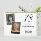 78カスタム白と金ゴールド 招待状 (スタンド正面)