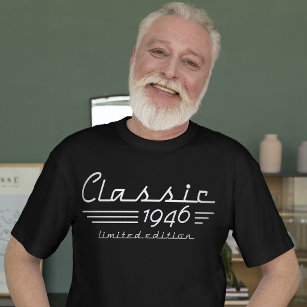 78スタイリッシュ番目の誕生日のオートオーナー、クラシック1946 Tシャツ
