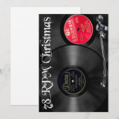 78回転のクリスマス シーズンカード (正面/裏面)