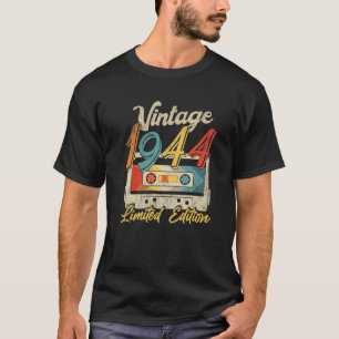 78年前のヴィンテージ1944年のカセットテープレトロ78th tシャツ