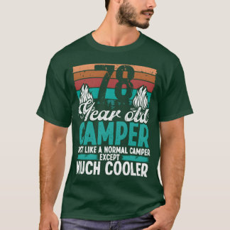 78歳のキャンパー スカウト キャンプ 78歳の誕生日 おじいちゃん Tシャツ