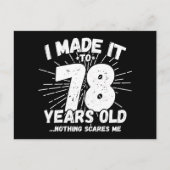 78歳の皮肉なミーム 面白い78歳の誕生日 ポストカード (正面)