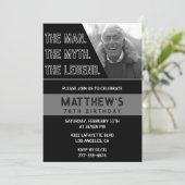 78歳の誕生日招待状ブラックザマンザレジェンド 招待状 (スタンド正面)