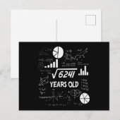 78歳の誕生日数学教師へのプレゼント ポストカード (正面/裏面)