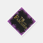 78歳の誕生日 スタンダードカクテルナプキン (角)