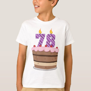 78歳オンお誕生日ケーキ Tシャツ