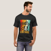 78歳レトロバイクヴィンテージ1944 78th Bi Tシャツ (正面フル)
