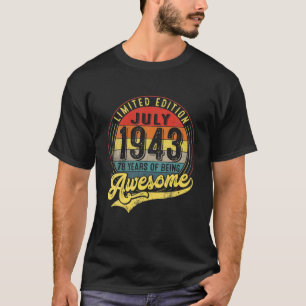 78歳ヴィンテージ1943年7月限定版78T Tシャツ