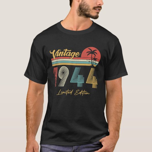 78歳ヴィンテージ1944年限定版78th tシャツ (正面)