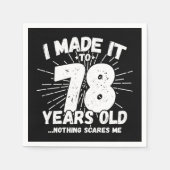 78歳皮肉ミームおもしろい78誕生日 スタンダードカクテルナプキン (正面)