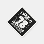 78歳皮肉ミームおもしろい78誕生日 スタンダードカクテルナプキン (角)