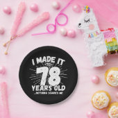 78歳皮肉ミームおもしろい78誕生日 ペーパープレート (パーティー)