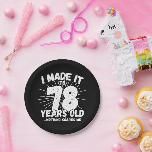 78歳皮肉ミームおもしろい78誕生日 ペーパープレート (パーティー)